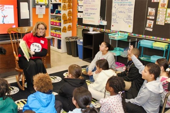 Borer celebrates Read Across America Day at Savin Rock Community School in West Haven
