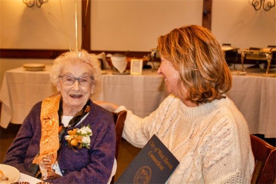Westie Marjorie Churinetz marks 100th birthday at App’s