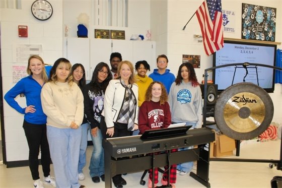 WHHS Band shows off new instruments supported by Borer