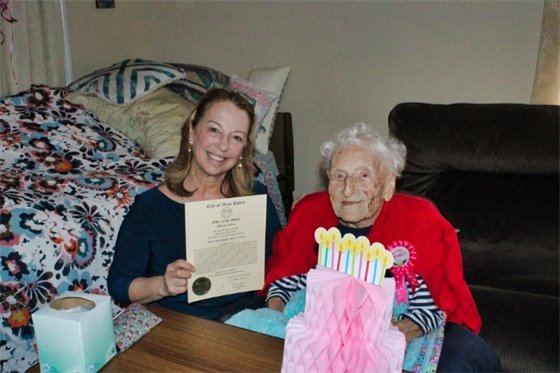 Forever young: Jennie Pyszkowski marks 106 trips around the sun