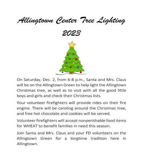 Allingtown Green Tree Lighting