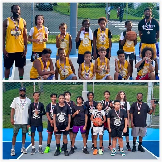 Boys summer basketball champions