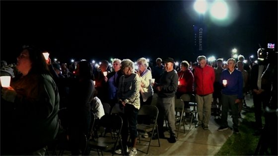 Borer reads story of FDNY 9/11 survivor Mickey Kross at West Haven 9/11 vigil