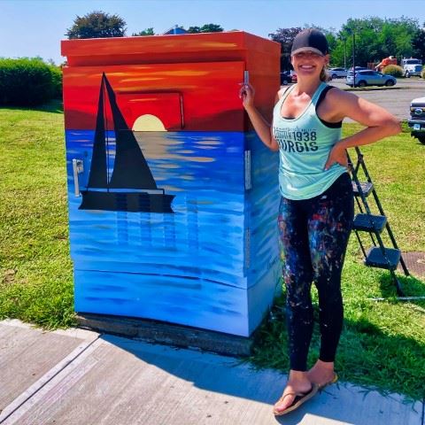 Elizabeth Jasmine Taylor Paints Electrical Box 3 II (Small)